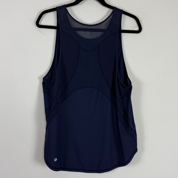 Lululemon Sculpt Tank High neck Stretch in Navy Blue Size 10 - Picture 1 of 5